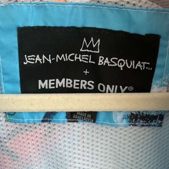 ❤️💛💙 Members Only Basquiat Lightweight Jacket for Men-L-NWT - Picture 15 of 16